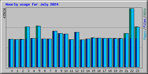 Hourly usage for July 2024