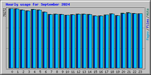 Hourly usage for September 2024